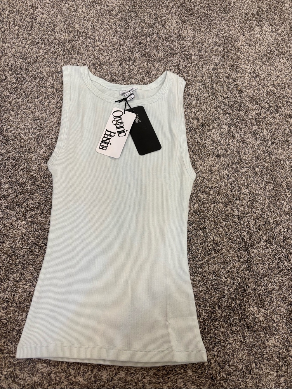 Organic Basics core ribbed women’s Tank top Sz Small